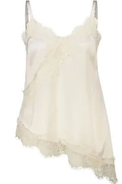 A-symmetrische blouse met kant