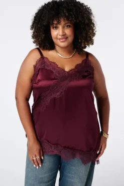 A-symmetrische blouse met kant