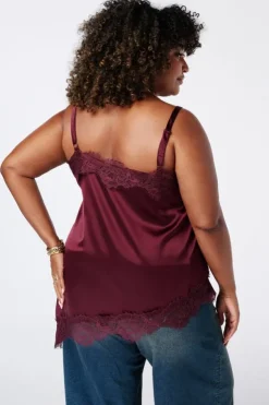 A-symmetrische blouse met kant