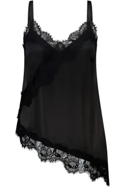 A-symmetrische blouse met kant