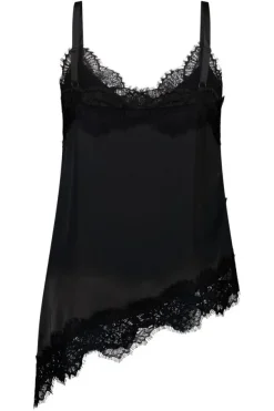 A-symmetrische blouse met kant