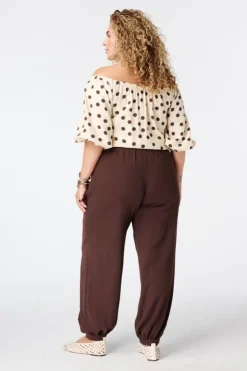 Balloon broek met elastische taille