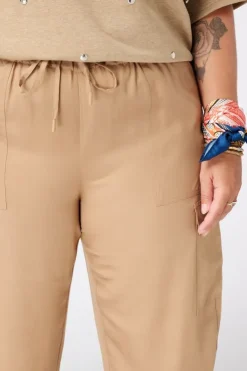 Barrel broek met cargo look