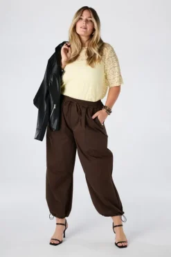 Barrel broek met trekkoord