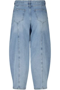 Barrel jeans met siernaden