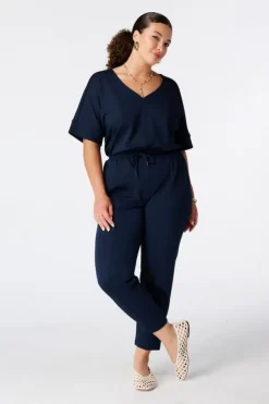 Basic top met wafelstructuur