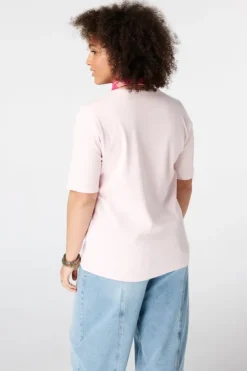 Basic top van ribstof