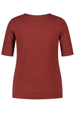 Basic top van ribstof