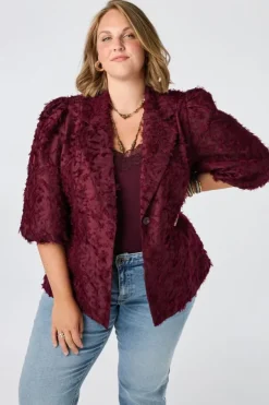 Blazer met pofmouwen