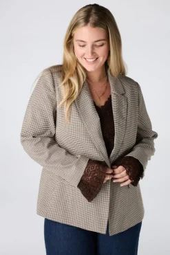 Blazer met ruitpatroon