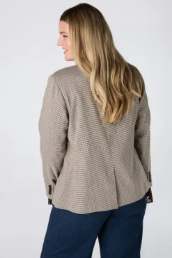 Blazer met ruitpatroon
