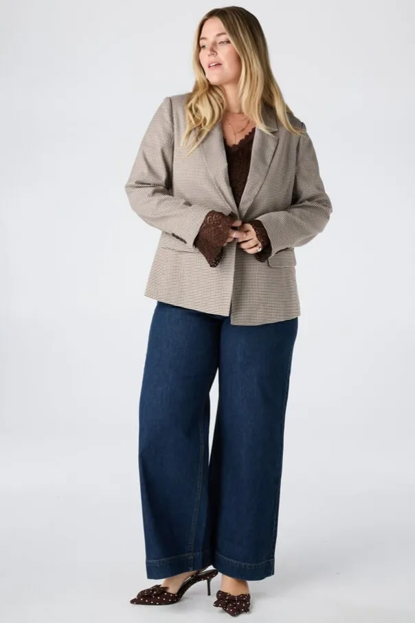 Blazer met ruitpatroon