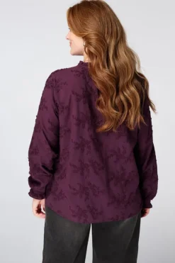 Blouse met borduursel