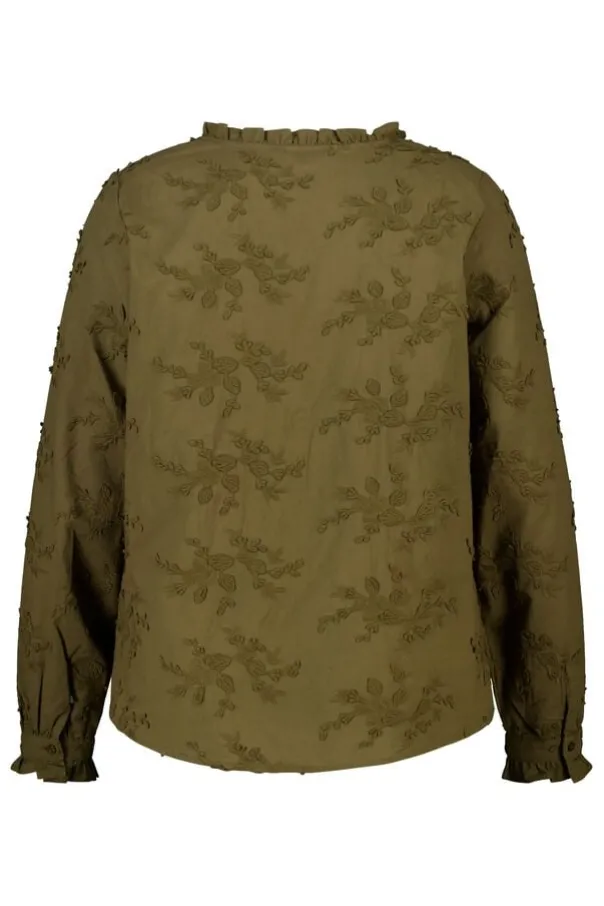 Blouse met borduursel