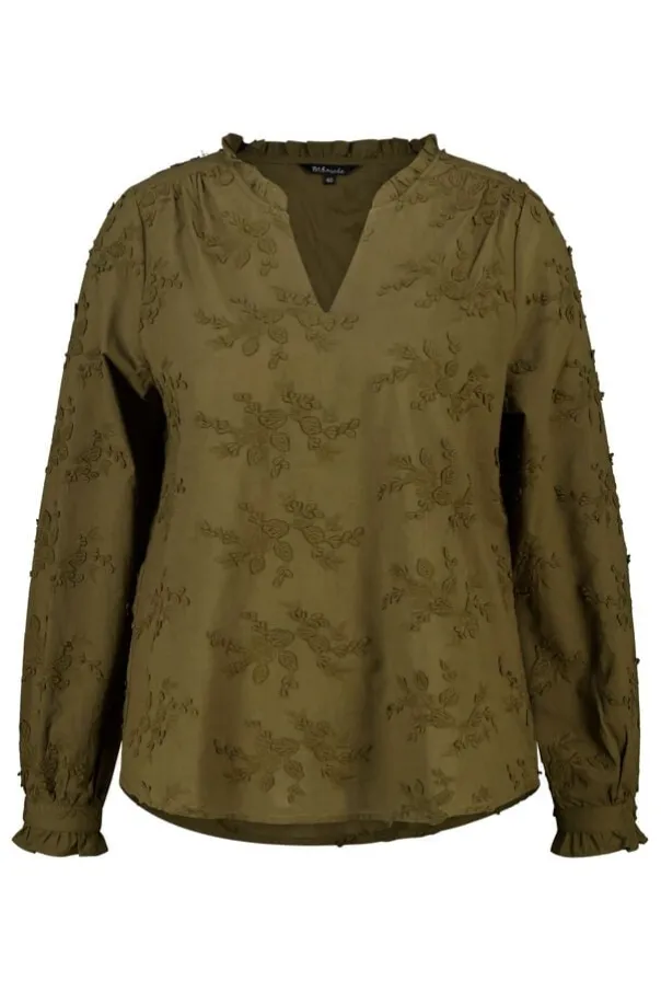 Blouse met borduursel