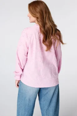 Blouse met borduursel