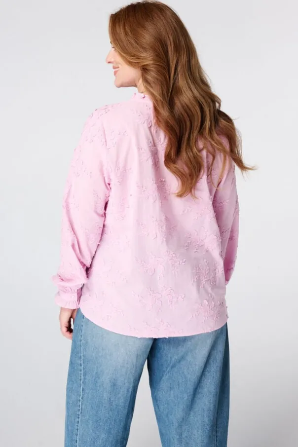 Blouse met borduursel