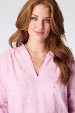 Blouse met borduursel