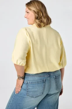 Blouse met korte mouwen