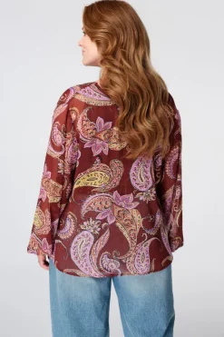 Blouse met paisley print