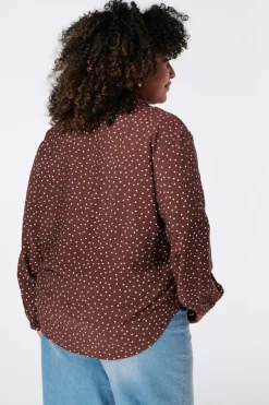 Blouse met polka dot
