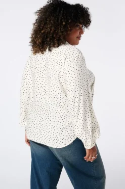 Blouse met polka dot
