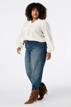 Blouse met polka dot