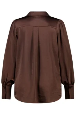 Blouse met satijnlook