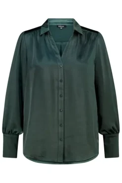 Blouse met satijnlook