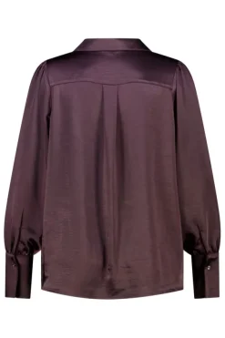 Blouse met satijnlook