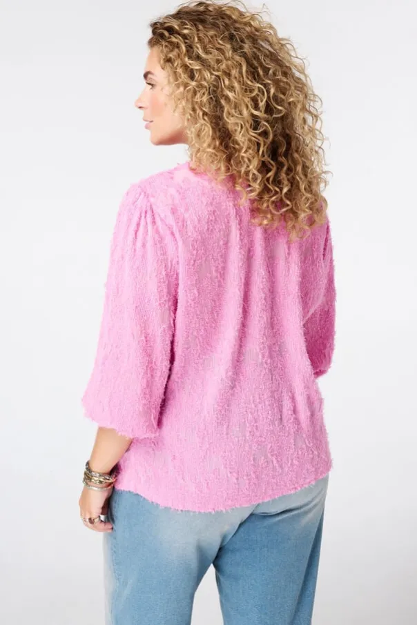 Blouse met v-hals