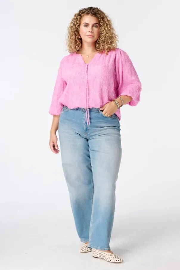 Blouse met v-hals
