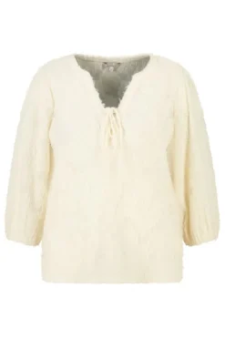 Blouse met v-hals