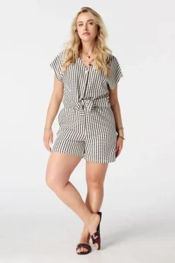 Bouclé top met print