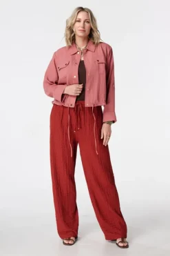 Broek met elastische taille