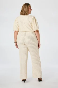 Broek met elastische taille