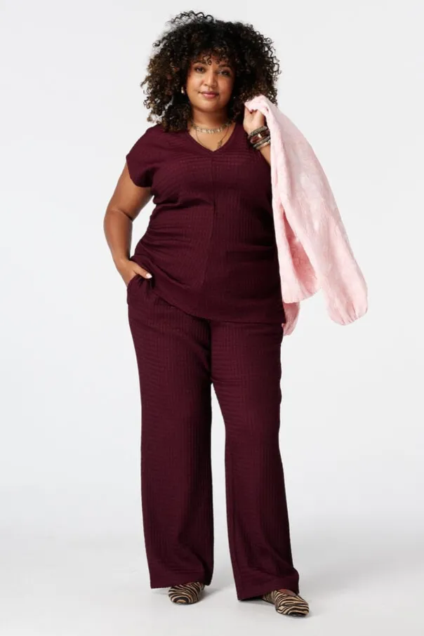 Broek met elastische taille