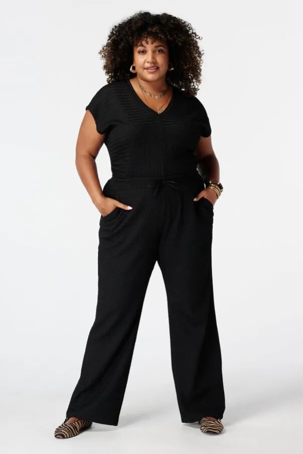 Broek met elastische taille