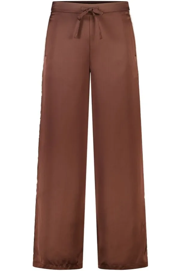 Broek met kanten zijkant