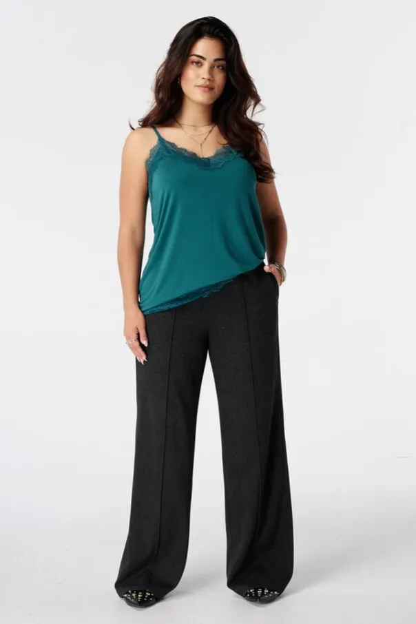Broek met krijtstreep