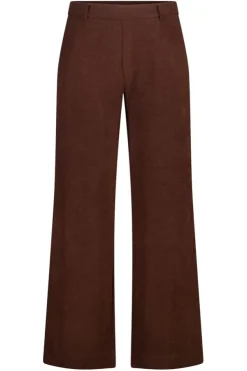 Corduroy wide leg broek