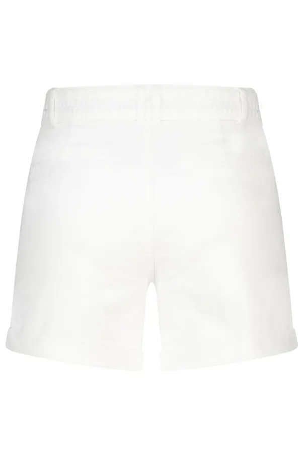 Denim short met tailleband