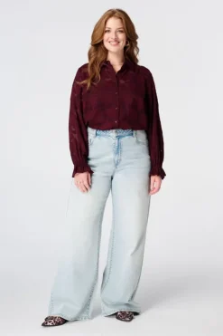 Doorschijnende blouse