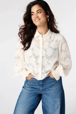 Doorschijnende blouse
