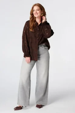 Doorschijnende blouse