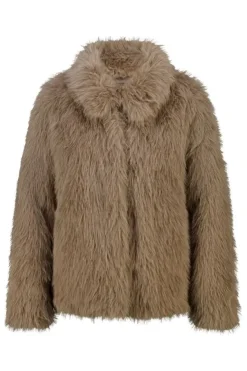 Faux fur jas