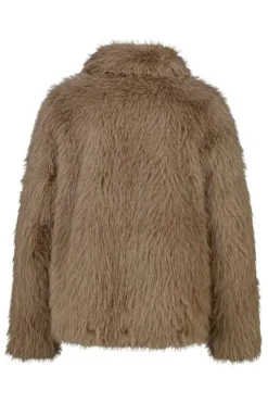 Faux fur jas