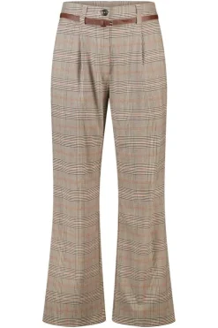 Geruite broek met ceintuur