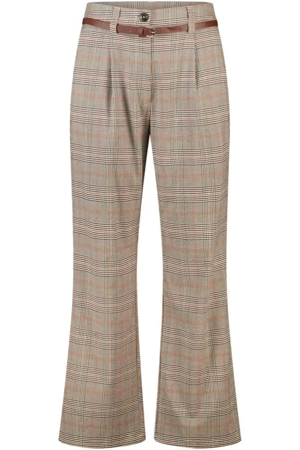Geruite broek met ceintuur