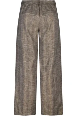 Geruite wide leg broek